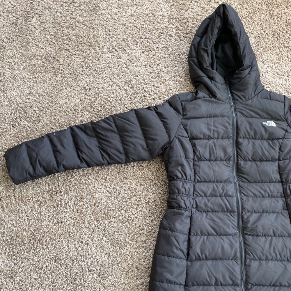 The North Face Womens Aconcagua II Down Parka Jacket Black Hooded Size Medium - Picture 6 of 15